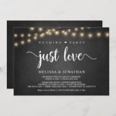 Invitation Rien De Chic, Juste Amour, Éclairage À Cordes (Devant / Derrière)