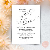 Invitation Rien De Chic, Juste Amour, Réception De Mariage