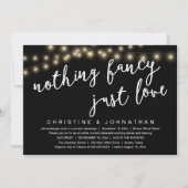 Invitation Rien De Chic, Juste Amour Rustique Dîner Mariage (Devant)