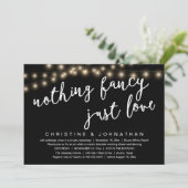 Invitation Rien De Chic, Juste Amour Rustique Dîner Mariage (Debout devant)