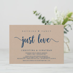 Invitation Rien De Chic, Juste De L'Amour, Brown Elopement Kr
