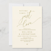 Invitation Rien De Chic, Juste De L'Amour, Dîner Mariage Dans (Devant)