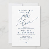 Invitation Rien De Chic, Juste De L'Amour, Dîner Mariage Dans (Devant)