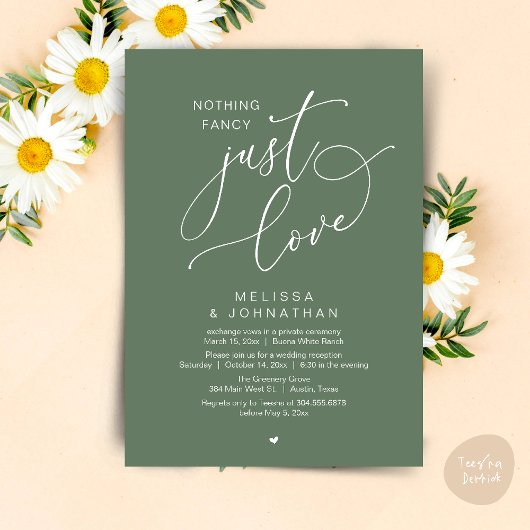 Invitation Rien De Chic, Juste De L'Amour, Réception De Maria