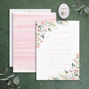 Invitation Rien De Fancy Just Love Blush Pink Mariage