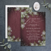 Invitation Rien De Fancy Just Love Bois Bourgogne Décontracté