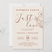 Invitation Rien De Fancy Just Love Burange Boho Mariage (Devant)