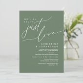 Invitation Rien De Fancy Just Love Dîner Mariage (Debout devant)