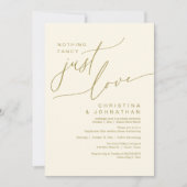 Invitation Rien De Fancy Just Love Dîner Mariage (Devant)