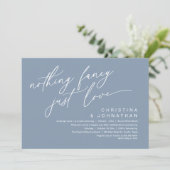 Invitation Rien De Fancy Just Love Dîner Mariage (Debout devant)
