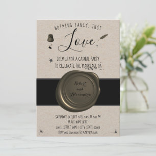 Invitation Rien De Fancy Just Love Elopement Stylo & Inkwell