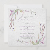 Invitation Rien De Fancy Just Love Floral Décontracté Mariage (Devant)
