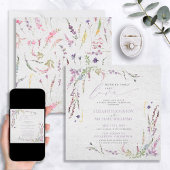 Invitation Rien De Fancy Just Love Floral Décontracté Mariage