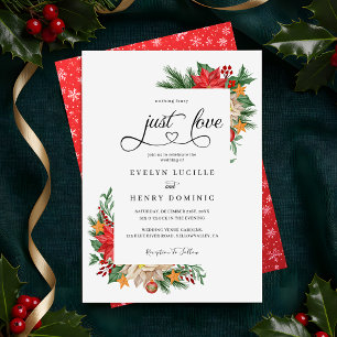Invitation Rien De Fancy Just Love Mariage de vacances