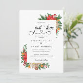 Invitation Rien De Fancy Just Love Mariage de vacances (Debout devant)