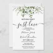 Invitation Rien De Fancy Just Love Mariage de verdure (Devant)