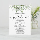 Invitation Rien De Fancy Just Love Mariage de verdure (Debout devant)