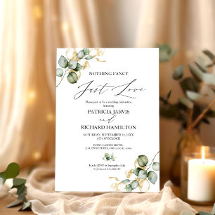 Invitation Rien De Fancy Just Love Mariage intime