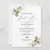 Invitation Rien De Fancy Just Love Mariage intime (Devant)