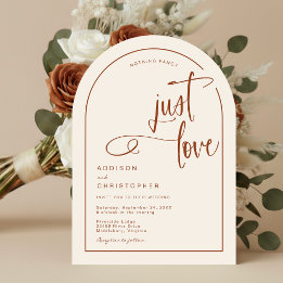 Invitation Rien De Fancy Just Love Mariage manuscrit Script