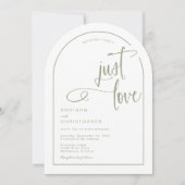 Invitation Rien De Fancy Just Love Mariage manuscrit Script (Devant)