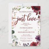Invitation Rien De Fancy Just Love Mariage Rustic Cream Invit (Devant)