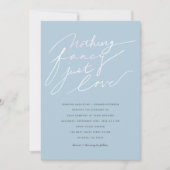 Invitation Rien De Fancy Just Love Modern Script Mariage (Devant)