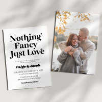 Rien De Fancy Just Love Retro Mariage Décontracté