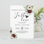 Invitation Rien De Fancy Just Love Sage Green Mariage (Debout devant)