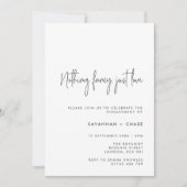 Invitation Rien De Fancy Just Love Simple Engagement Party In (Devant)