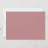 Invitation Rien De Fancy Juste Amour, Elopement, Mariage Rust (Dos)