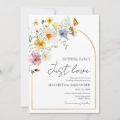 Invitation Rien De Fancy Juste Amour | Mariage photo Fleur sa (Devant)