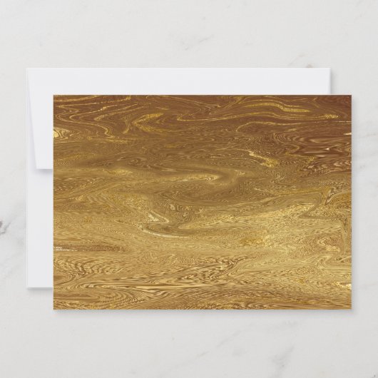 Invitation Rien De Fancy Juste Amour | Micro Mariage Gold Hea (Dos)