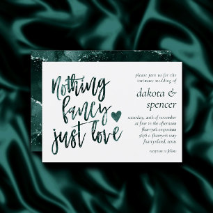Invitation Rien De Fancy Juste Amour   Moody Turquoise Green 