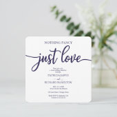 Invitation Rien de fantaisie Just Love Décontracté Mariage Na (Debout devant)