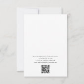 Invitation Rien de fantaisie Just Love Photo QR Code Mariage (Dos)