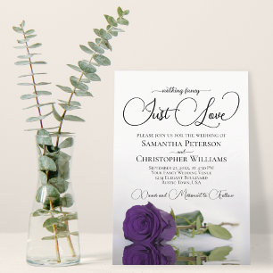 Invitation Rien de fantaisie Just Love Royal Purple Rose Mari