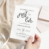 Invitation Rien de fantaisie Just Love White Black Mariage