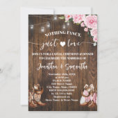 Invitation Rien de fantaisie Juste aimer Décontracté rose Gra (Devant)