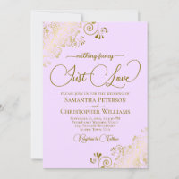 Rien de fantaisie Juste aimer Lilac & Gold Mariage