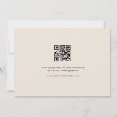 Invitation Rien de fantaisie Juste Amour Boho Floral QR Maria (Dos)