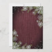 Invitation Rien de fantaisie juste amour Bourgogne Bois Casua (Dos)