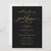 Invitation Rien de fantaisie Juste Amour Mariage Décontracté (Devant)