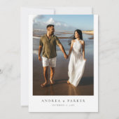 Invitation Rien de fantaisie Juste Amour, Mariage photo Décon (Dos)