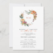 Invitation Rien de fantaisie Juste Amour Monogramme Mariage D (Devant)