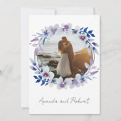 Invitation Rien de fantaisie Juste Amour Monogramme Mariage I (Dos)