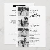 Invitation Rien de fantaisie Juste Amour Photo Booth Budget M (Devant / Derrière)