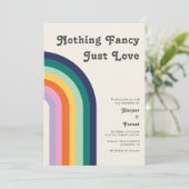 Invitation Rien de fantaisie Juste Amour Rétro les années 70 (Debout devant)