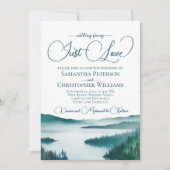 Invitation Rien de fantaisie Juste Amour Rustic Lake Tahoe Ma (Devant)