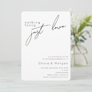 Invitation Rien de fantaisie Juste Amour Script QR Code Maria